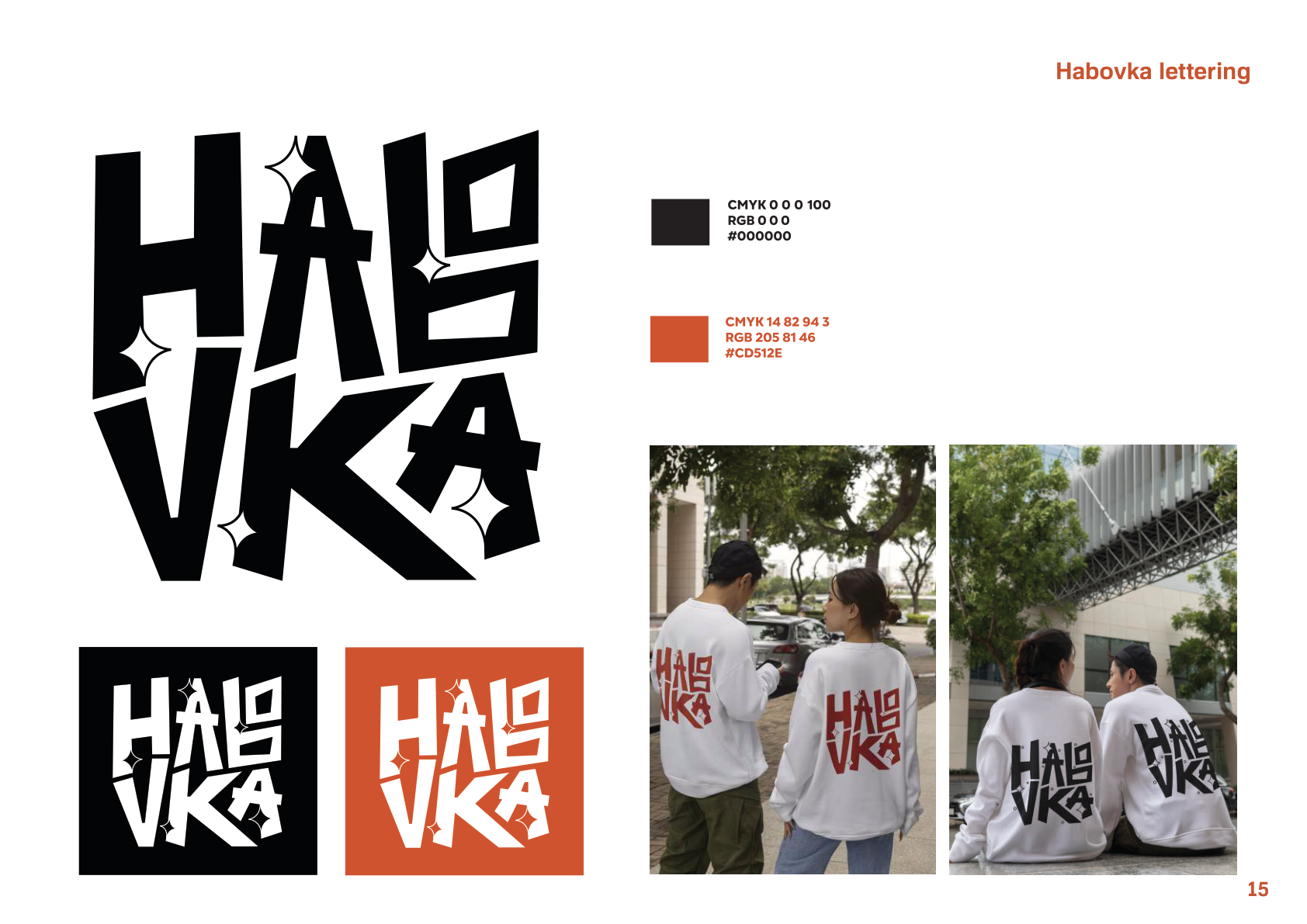 Habovka lettering